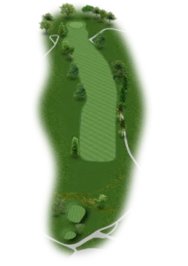 Princeton Country Club golf course - Hole 1 layout