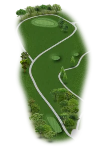 Princeton Country Club golf course - Hole 2 layout