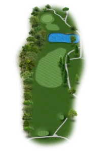 Princeton Country Club golf course - Hole 3 layout