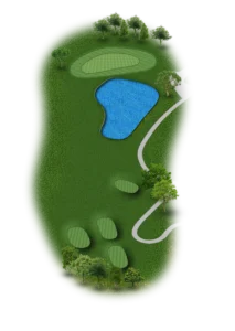 Princeton Country Club golf course - Hole 4 layout