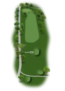 Princeton Country Club golf course - Hole 7 layout