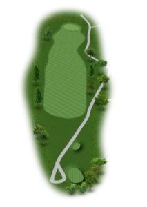 Princeton Country Club golf course - Hole 9 layout